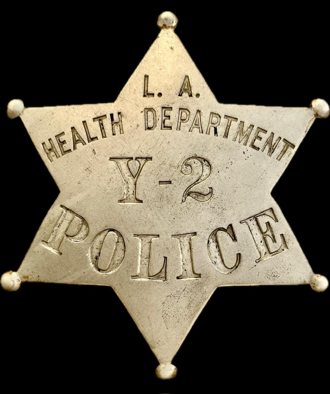 L.A. Police Health Dept. Y-2 L.A. Police Health Dept. Y-2